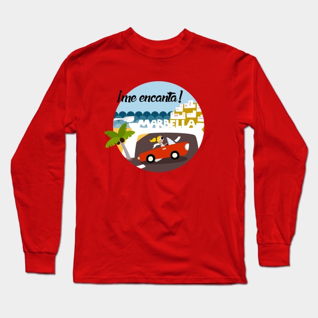 Me Encanta Marbella Long Sleeve T-Shirt by soniapascual